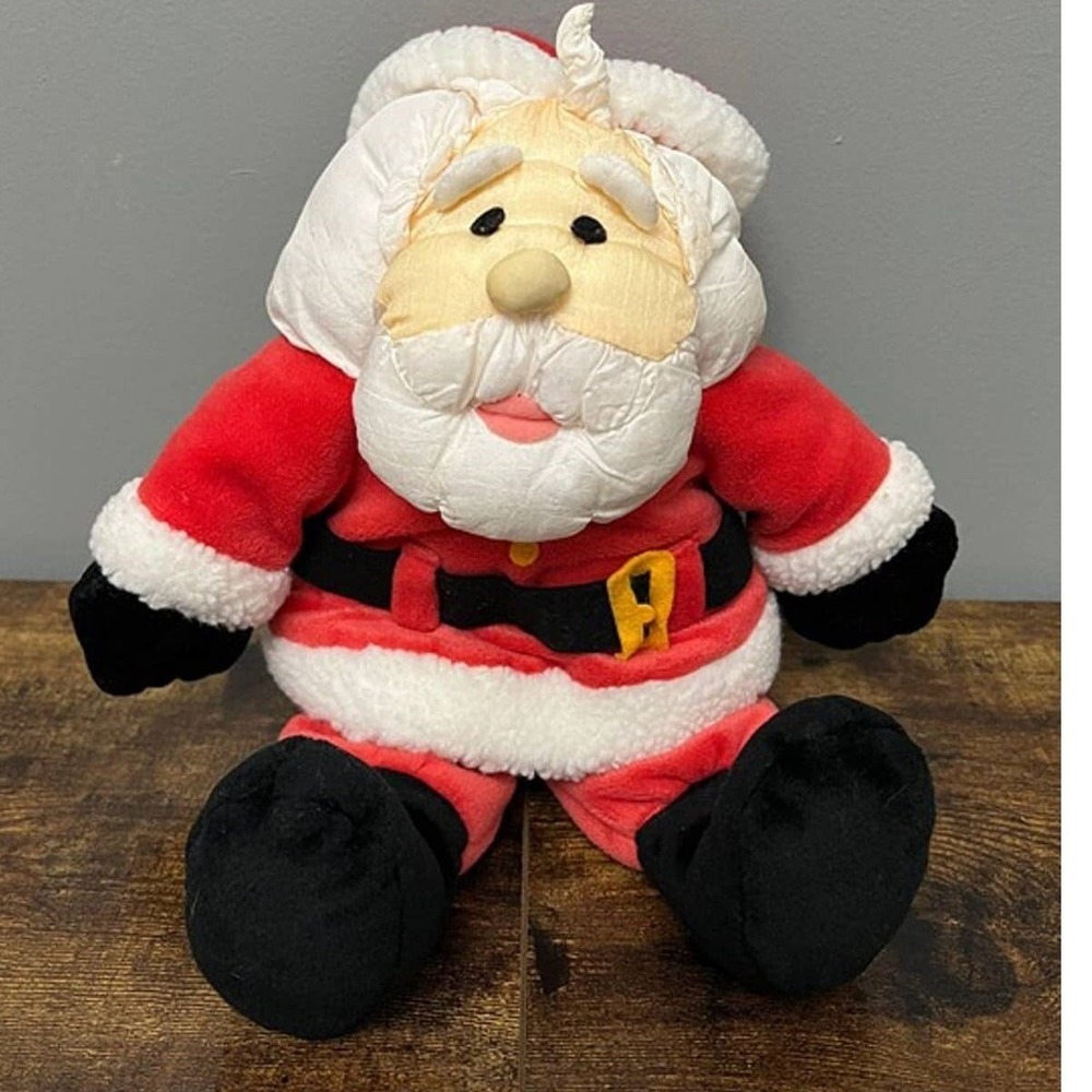Vintage Dakin Santa Claus Plush Stuffed Animal Christmas Holiday
